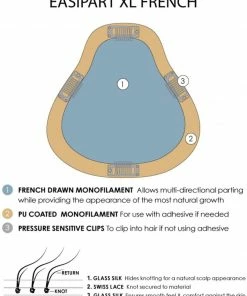Jon Renau EasiPart French XL 8