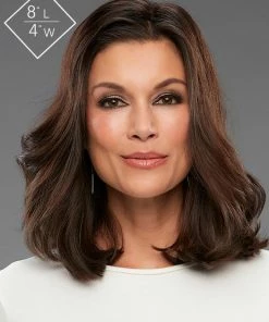 Easihair ROOTED WIGS EasiPieces 8" L X 4" W | Remy Human Hair Piece (1 Piece)