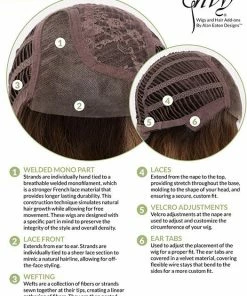 Envy WOMEN'S WIGS Emma | Human Hair / Synthetic Blend Lace Front Wig (Mono Part)