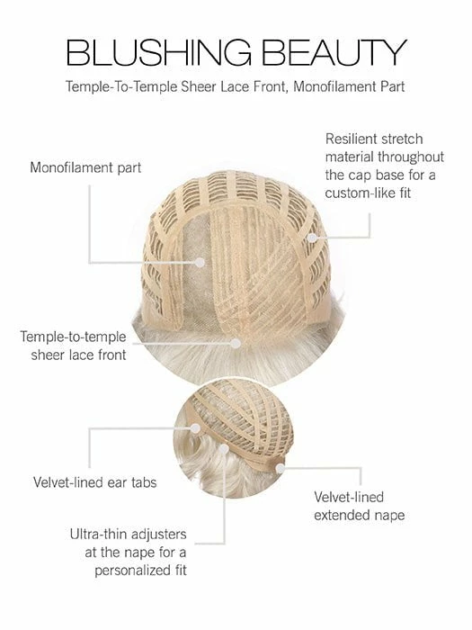 Gabor WOMEN'S WIGS Blushing Beauty | Synthetic Lace Front Wig (Mono Part) 10 Gabor WOMEN'S WIGS Blushing Beauty | Synthetic Lace Front Wig (Mono Part)