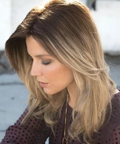 Rene Of Paris ROOTED WIGS Long Top Piece | Synthetic Hair Topper (Basic Base)