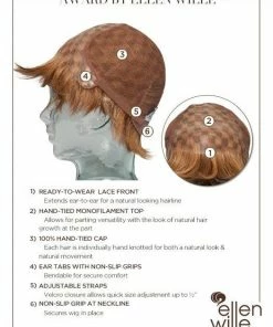 Ellen Wille Award | Remy Human Hair Lace Front Wig (Hand-Tied) WOMEN'S WIGS 57 Ellen Wille Award | Remy Human Hair Lace Front Wig (Hand-Tied) WOMEN'S WIGS