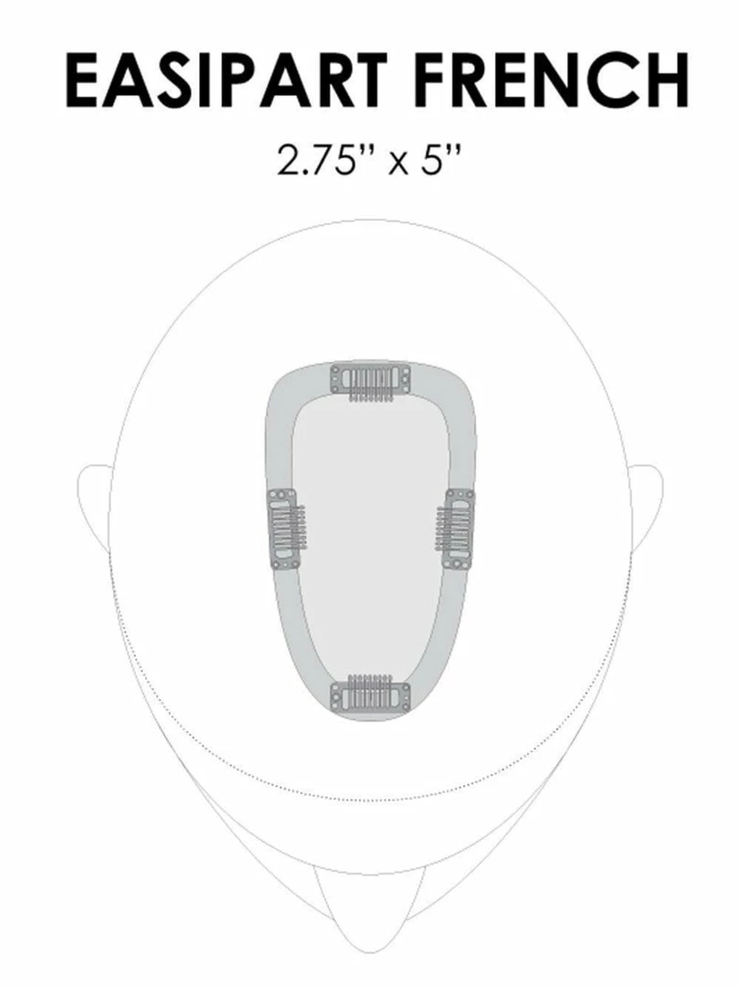 Jon Renau ALL HAIR TOPPERS EasiPart French 18" | Remy Human Hair Topper 8 Jon Renau ALL HAIR TOPPERS EasiPart French 18" | Remy Human Hair Topper