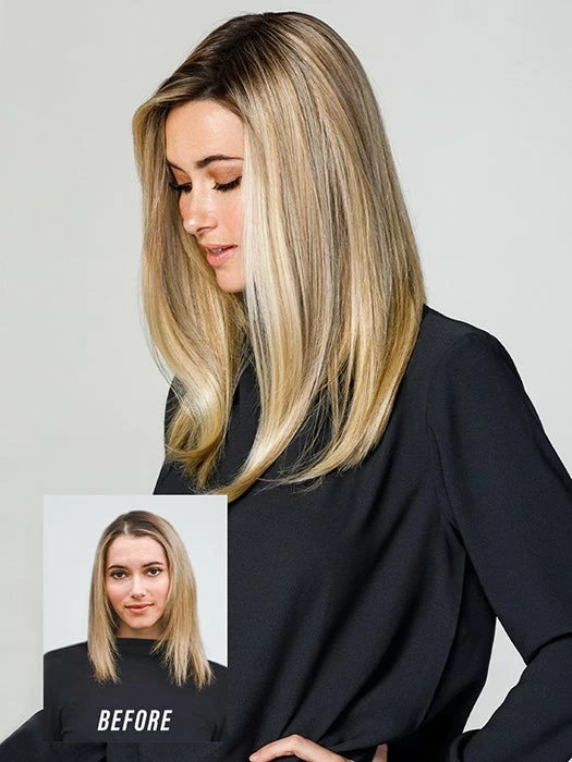 Jon Renau EasiPart Medium HD 18" | Synthetic Hair Topper (Mono Top) NEW ARRIVALS 4 Jon Renau EasiPart Medium HD 18" | Synthetic Hair Topper (Mono Top) NEW ARRIVALS
