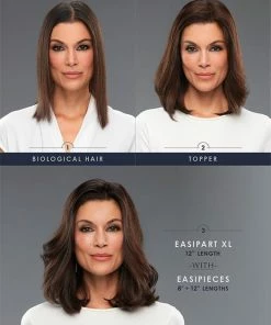 Easihair EasiPieces 8" L X 6" W | Remy Human Hair Piece (1 Piece) ROOTED WIGS 46 Easihair EasiPieces 8