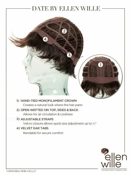 Ellen Wille WOMEN'S WIGS Date Large | Synthetic Wig (Mono Crown) 20 Ellen Wille WOMEN'S WIGS Date Large | Synthetic Wig (Mono Crown)