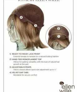 Ellen Wille WOMEN'S WIGS Icone | Synthetic Lace Front Wig (Hand-Tied)