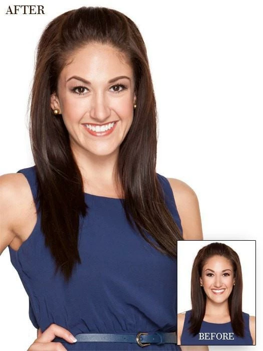 Hairdo 16" Straight HF Synthetic Hair Extensions Kit (8 Piece) | Clip In 7 Hairdo 16" Straight HF Synthetic Hair Extensions Kit (8 Piece) | Clip In