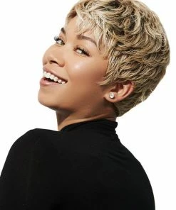 TressAllure WOMEN'S WIGS Textured Pixie | HF Synthetic Wig (Basic Cap)