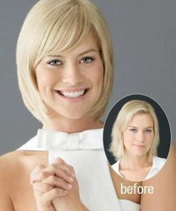 Raquel Welch Chameleon | Synthetic Clip In Bangs/ Hair Topper (Mono Base)