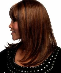 Vivica Fox WOMEN'S WIGS H-201 | Human Hair Wig (Center Skin Part)