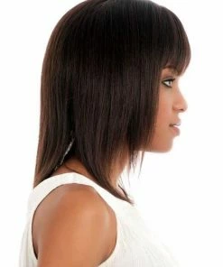 Vivica Fox WOMEN'S WIGS H-202 | Human Hair Wig (Center Skin Part)